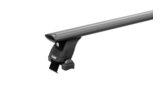 Багажная система 3 LUX с дугами 1,3м аэро-трэвэл (82мм) черными для а/м Daihatsu Thor, Subaru Justy V, Toyota Roomy, Toyota Tank