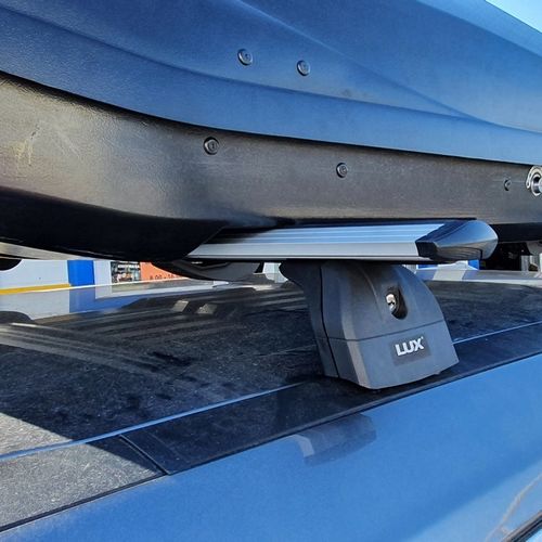 Багажная система 2 LUX с дугами 1,1м аэро-трэвэл (82мм) черными для а/м Nissan X-Trail III 2013-... г.в. без рейлингов