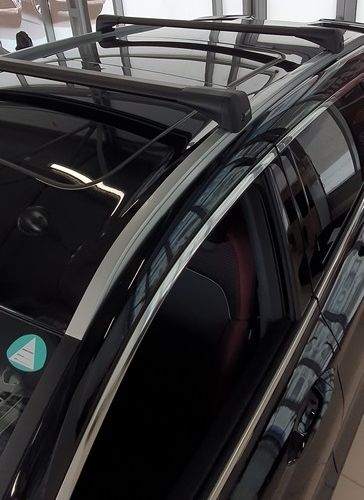 Багажная система LUX BRIDGE с черными дугами для а/м Geely Coolray внедорожник 2018-… г.в.