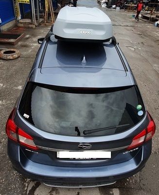 Багажная система LUX с дугами 1,1м аэро-трэвэл (82мм) черными для а/м Subaru Levorg