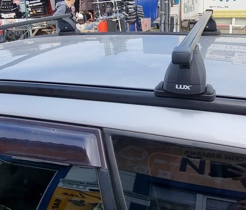 Багажник Муравей Д-Т универсальный для а/м с Т-профилем с дугами 1,2м прямоугольными в пластике