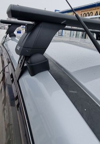 Багажная система 3 LUX с дугами 1,2м аэро-трэвэл (82мм) черными для а/м Nissan AD, Wingroad, Mazda Familia (2007-2018)